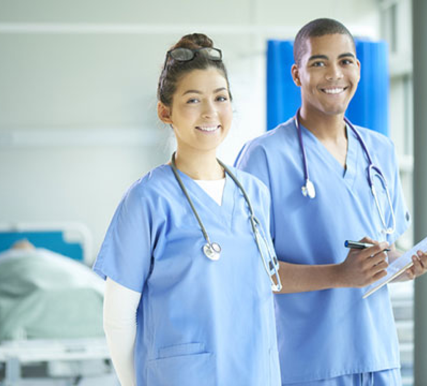 two doctors smiling