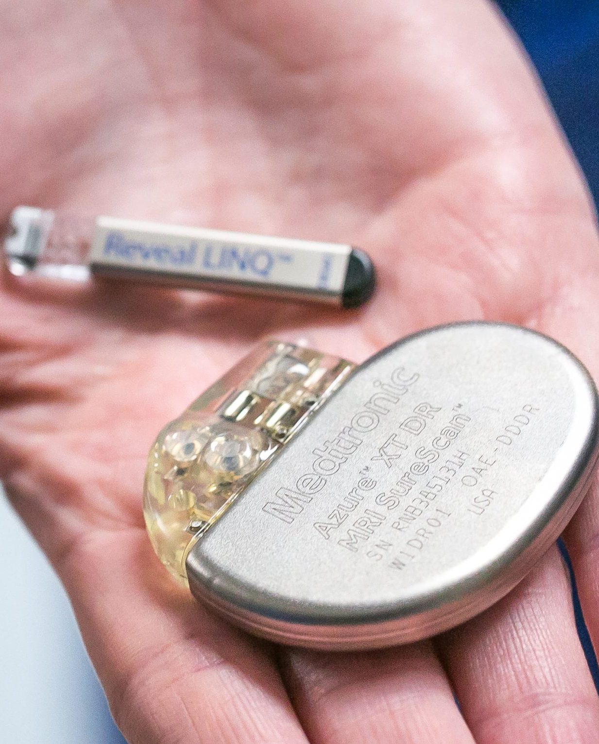 MedTronic Pacemaker in a hand